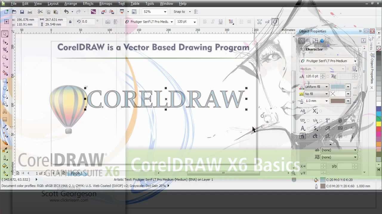coreldraw tutorial x6