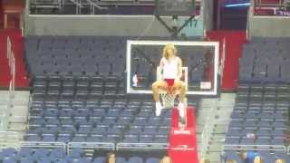 Cheerleaders Flex Sopot Gets Up on the Rim