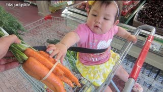 Grocery Shopping with Daddy! - August 05, 2013 - itsJudysLife Vlog