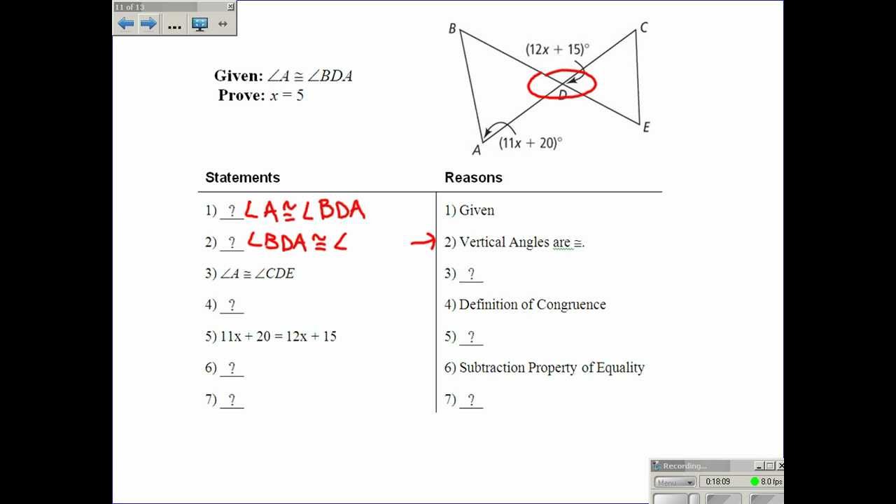 2-6 Proving Angles are Congruent - YouTube