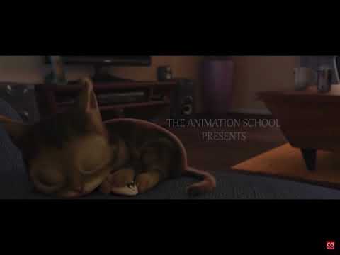 Reacting to funny cat animation
