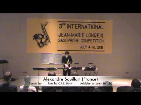 3rd JMLISC: Alexandre Souillart (France) Sonata for solo flute by C.P.E. Bach
