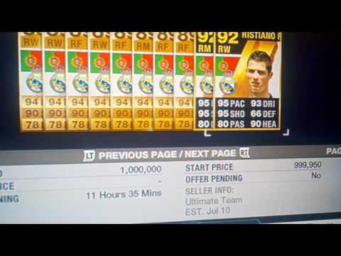 Ronaldopack Fifa on Fifa 13 Ultimate Team Gold Pack Glitch