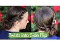 Twists Into Side Flip | Cute Girls Hairstyles - Youtube