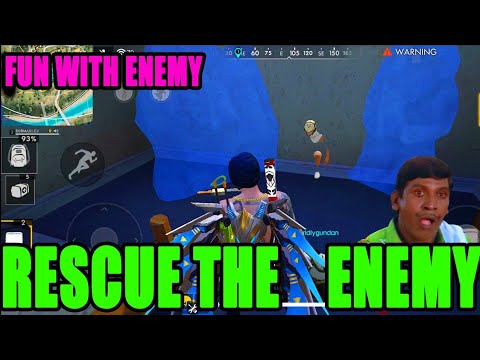 Rescue The Enemy in rank match|| Fun with enemy in free fire|| Run Gaming
