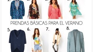 Prendas basicas para el verano