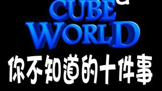 【Cube World】你不知道的十件事