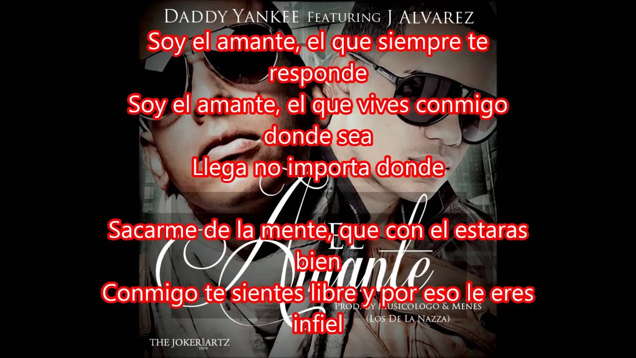 LETRA EL AMANTE letra el amante: