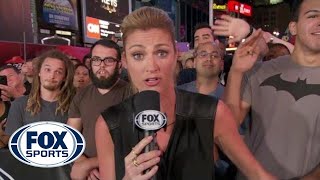 Erin Andrews Photobombed on FOX NFL Sunday