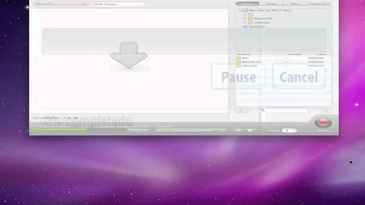 17. Crear DVD de datos para Mac Y PC II - Toast 11 en español ...