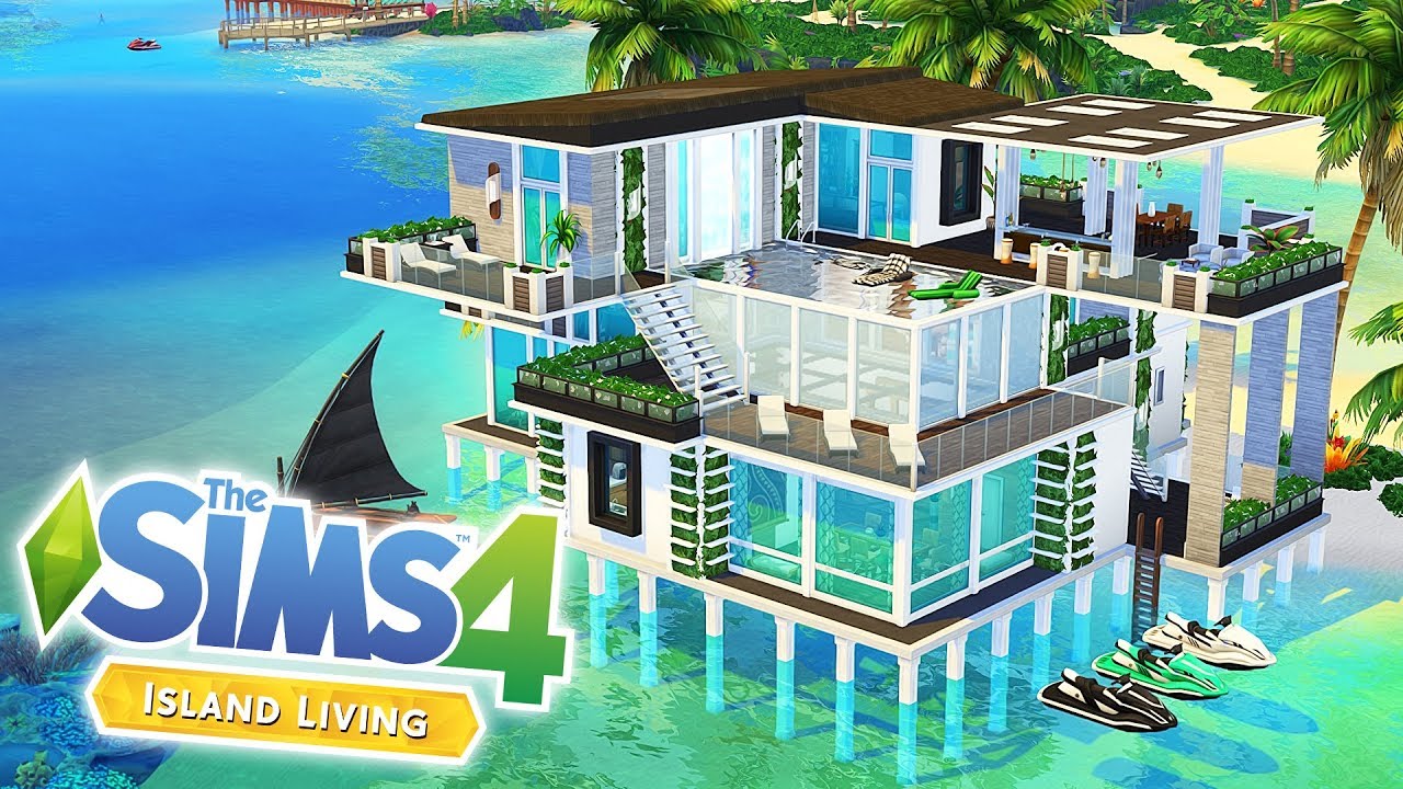 Sulani Modern Beach House The Sims 4 Island Living Speed Build