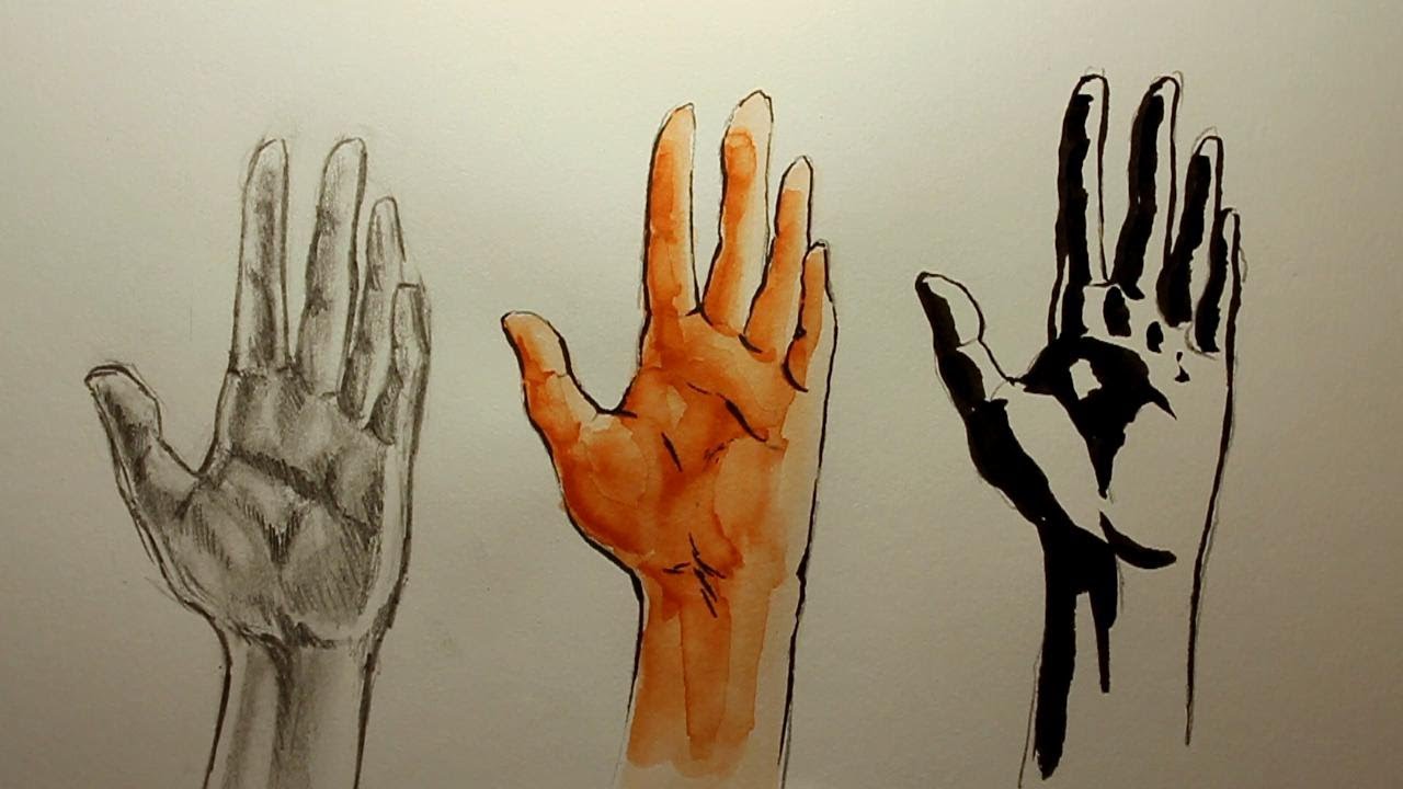 Hände zeichnen Teil 2 Wie zeichnet man Hände kolorieren und schattieren