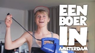 Een boer in Amsterdam.