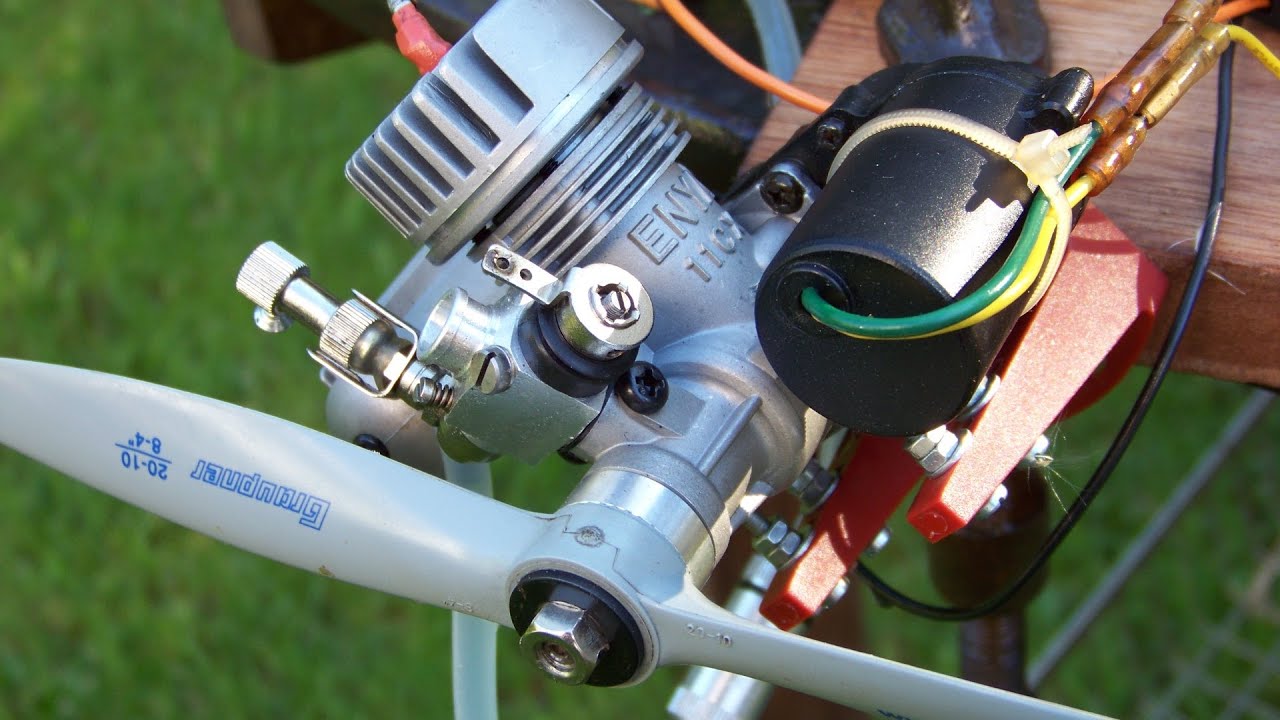  nitro engine w. ONBOARD STARTER, rc plane or boat (part 1/3) - YouTube