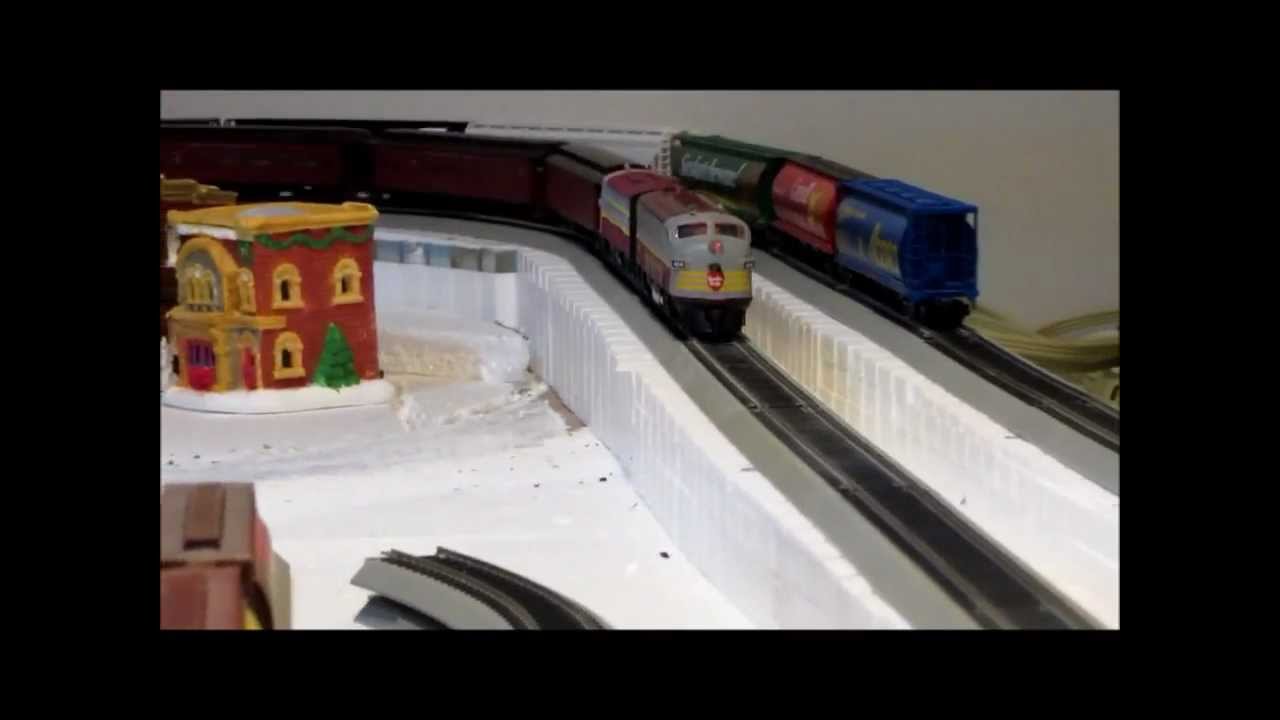 HO Model train layout - October 2012 - YouTube