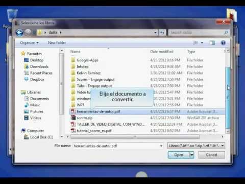 Como convertir un pdf a epub en Calibre - YouTube