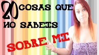 20 cosas sobre mi...