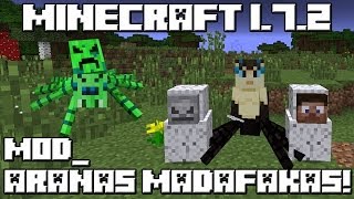 Minecraft 1.7.2 MOD LAS ARAÑAS MADAFAKAS!