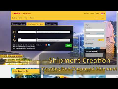 How to create Non-Document Shipment in MyDHL+