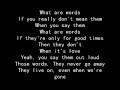 Chris Medina- What are Words (Lyrics)