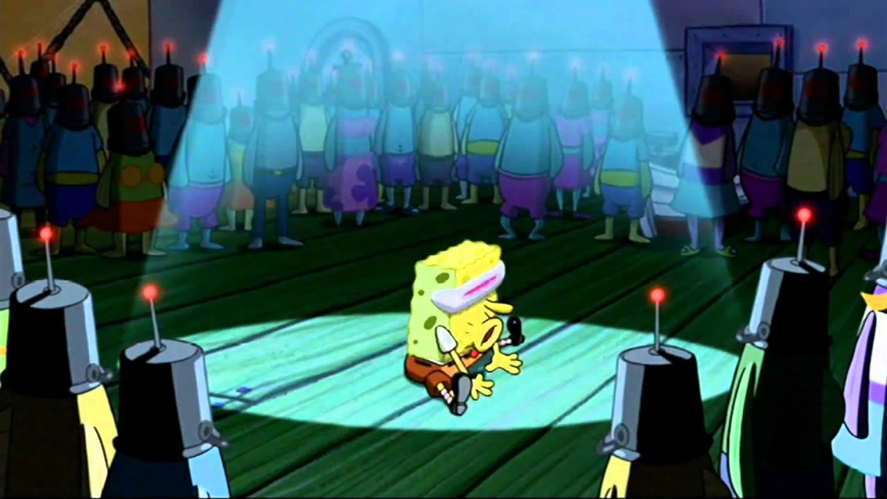 spongebob goofy goober rock sings singing