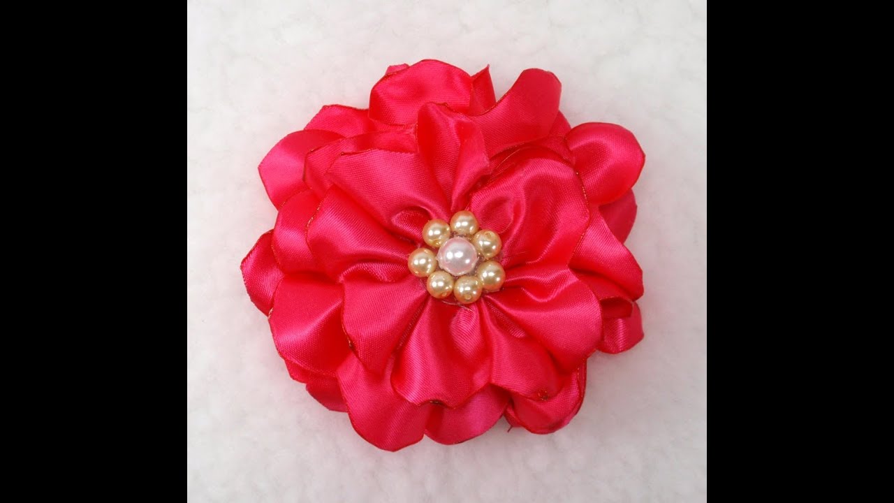 DIY Quick and Easy Fabric Flower Tutorial, DIY, How to make - YouTube