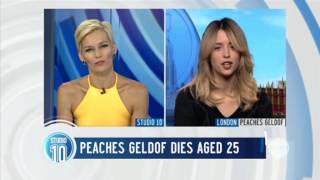 Last Peaches Geldof Interview on Studio 10