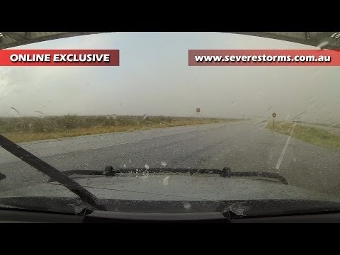 Intercepting giant hail - Carlsbad, New Mexico 08 June, 2014