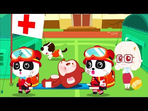 Baby Panda's Earthquake Rescue - Play Kids Rescue People In The Earthquake - Fun Educational Games
