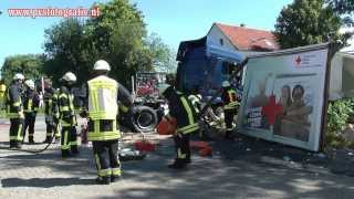 2013-08-05 Zug kollidiert mit LKW - Gronau (NRW)