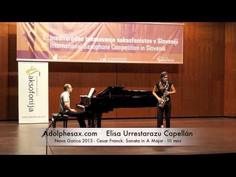 Elisa Urrestarazu - Nova Gorica 2013 - Cesar Franck: Sonata in A Major - III Mov