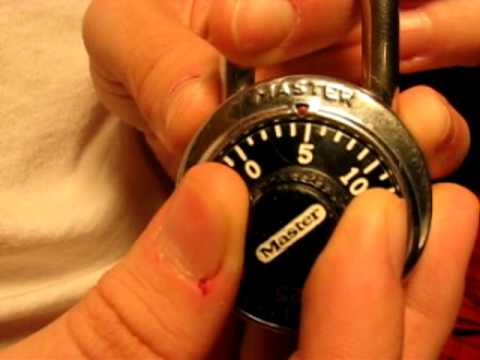 how to crack master lock combination