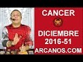 Video Horscopo Semanal CNCER  del 11 al 17 Diciembre 2016 (Semana 2016-51) (Lectura del Tarot)