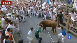 Primer Encierro San fermin 7 JULIO 2013