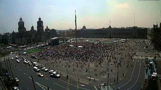 Gooool de México vs Camerun Zócalo Capitalino 13 de junio 2014