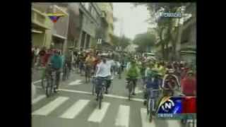 Caída de Maduro en bicicleta