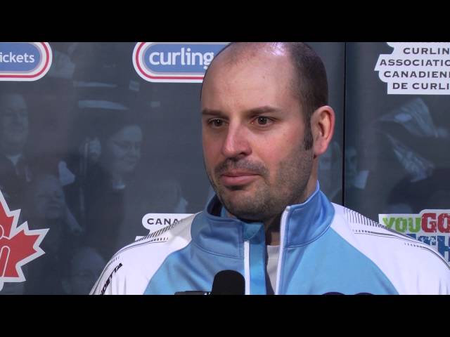 Draw 9 Media Scrum - 2013 Tim Hortons Brier
