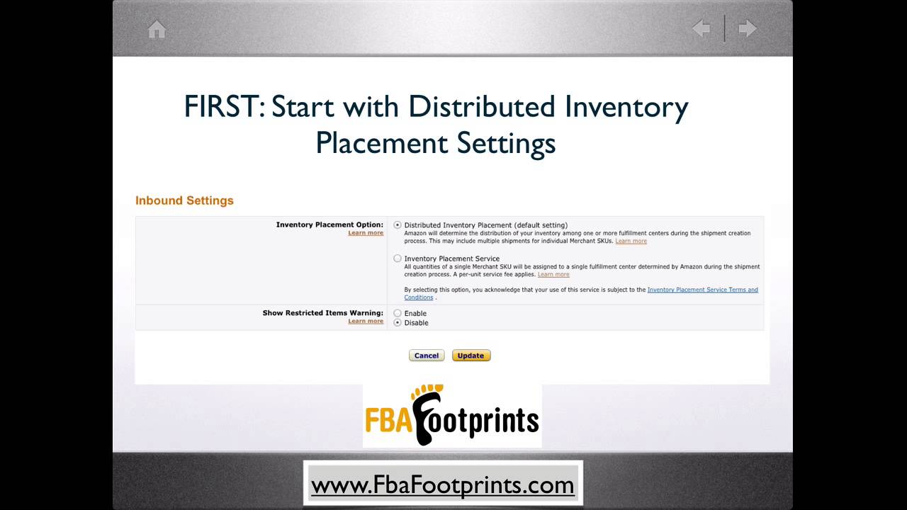 FBA Quick Tip Saving on Inventory Placement Fees YouTube