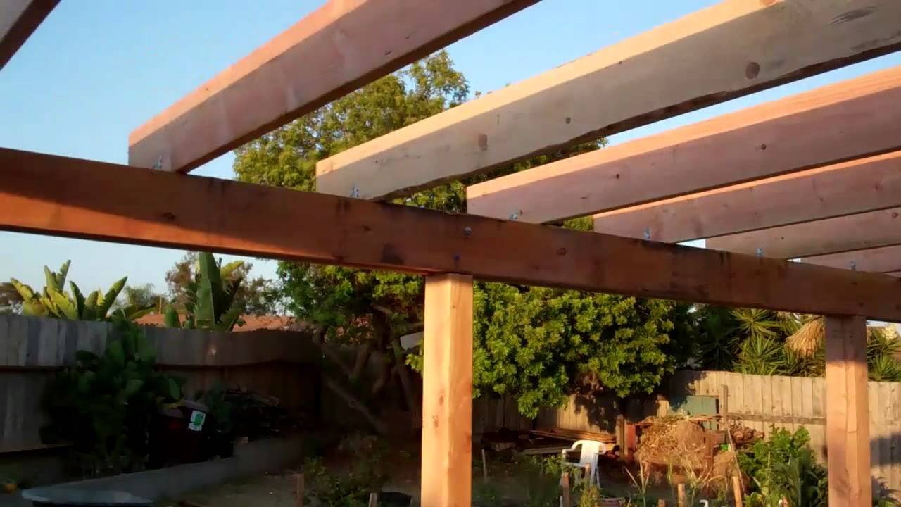 Backyard Patio Cover - End of Day (07 31 2011) - YouTube