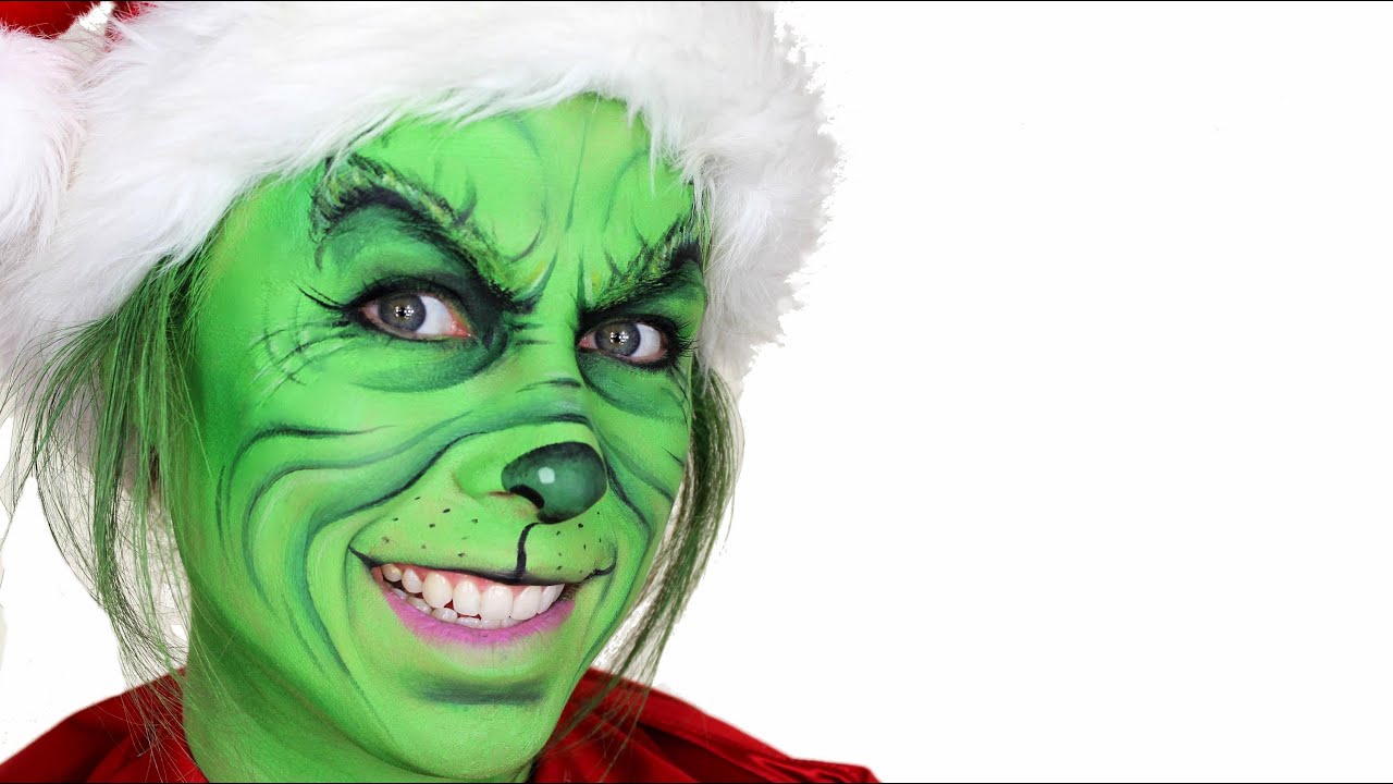 The Grinch Christmas Makeup Tutorial