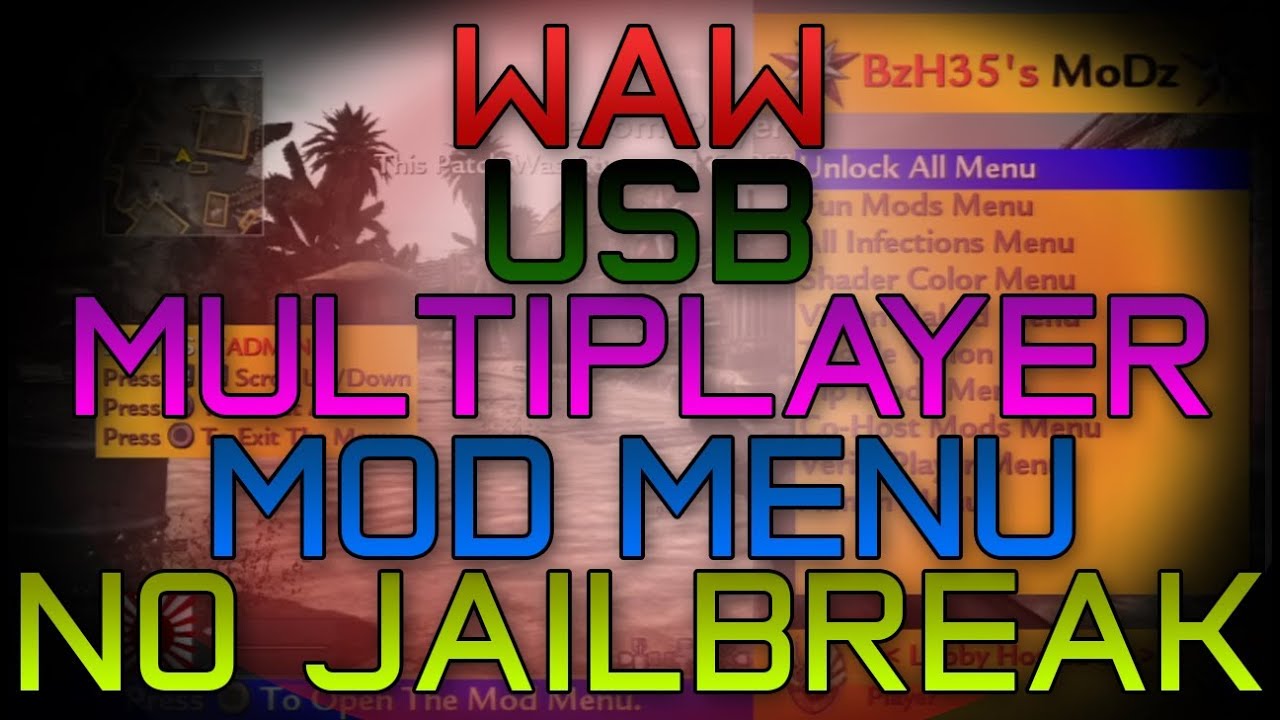 WAW USB MULTIPLAYER MOD MENU | NO JAILBREAK - YouTube