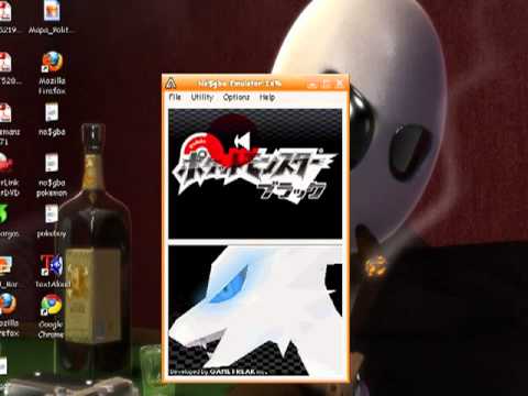 pokemon black and white en el no$gba - YouTube