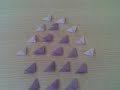 1 - 3D Origami - Violet Flower - (how To Make)