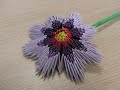 3 - 3D Origami - Violet Flower - (how To Make)