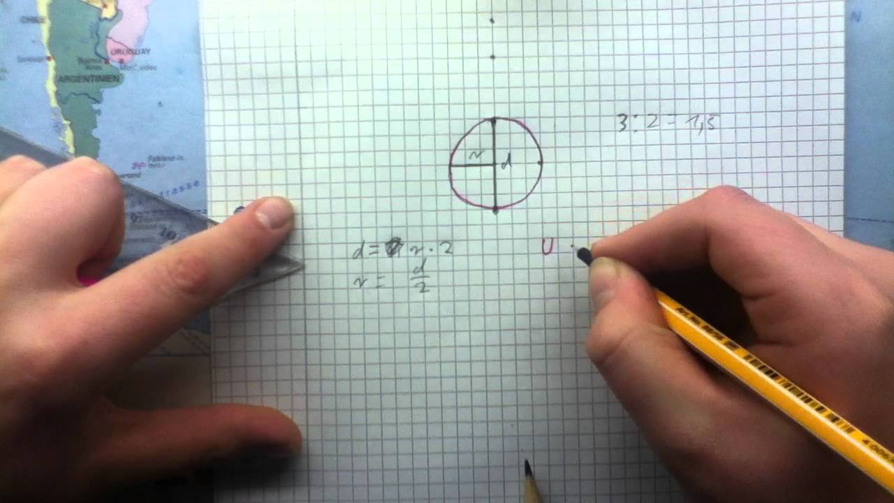 Umfang, Durchmesser und Flächeninhalt eines Kreises ...