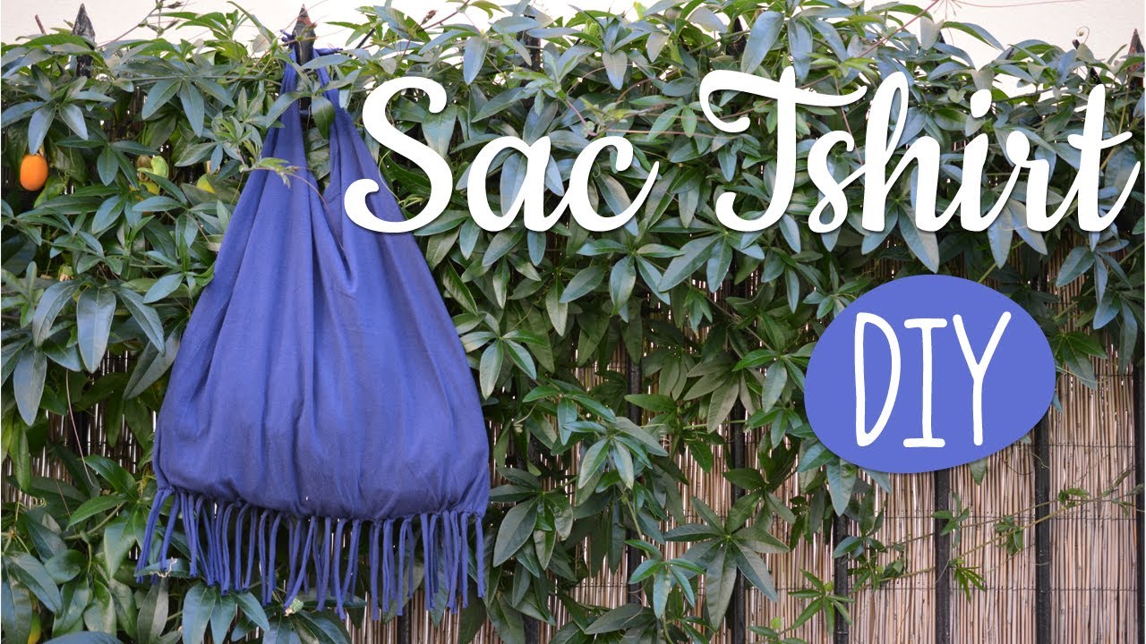 DIY Faire un Sac avec un vieux T Shirt et une paire de