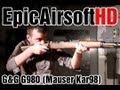 Airsoft gun review G&G G980 (Mauser Kar98) + 30m bench test