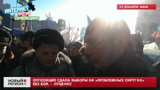 22.12.13 Оппозиция сдала выборы на «проблемных округах» без боя, – Луценко
