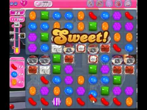 How to beat Candy Crush Saga Level 216 - 3 Stars - No Boosters - 49