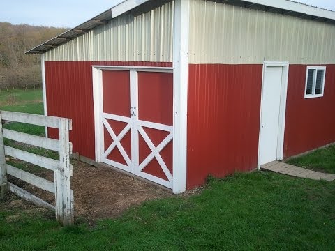 Building red barn doors with the